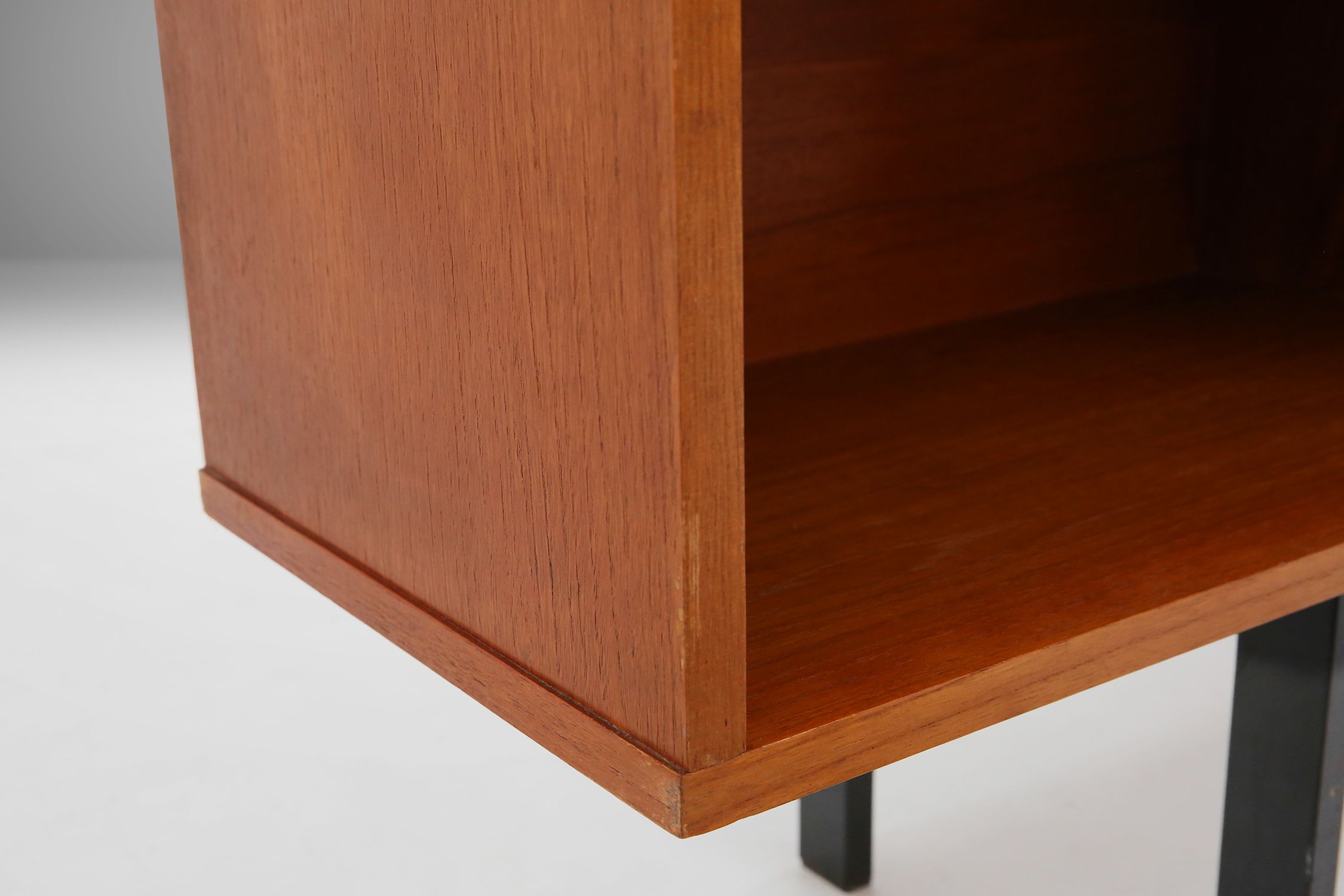 Mid‑Century Belgian Teak Cabinet or Bookcase, 1960sthumbnail